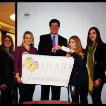 Heffernan Insurance Brokers donated to "SHARE in Africa" to aid with girls education in Tanzania